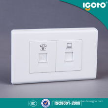 Tel & Computer Wall Socket for Colombia Market